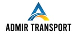 Admir Transport logo featuring blue triangle with yellow arc